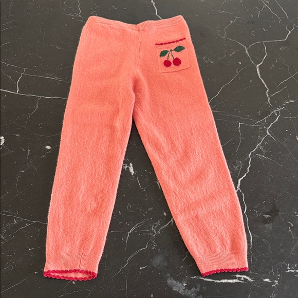 KONGES SLOJD - Alexa Knit Pants with Cherry Embroidery - Picture 1 of 3